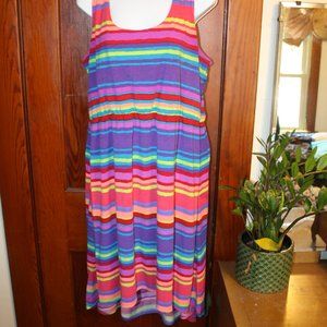 Rainbow Horizontal Tank Dress
